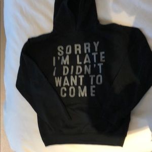 Black hoodie